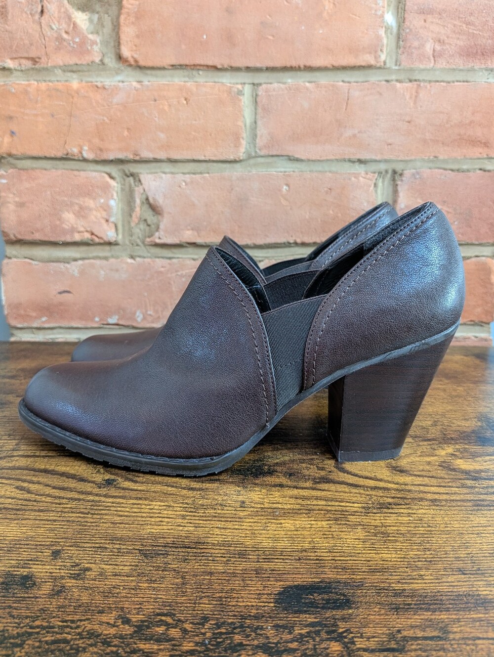 Stuart Weitzman Brown Nappa Leather Heeled Ankle Boots Size 6 US